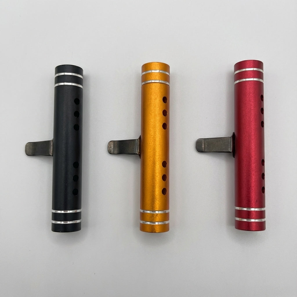 Black, Red, and Orange Vent Clip Car Air Fresheners