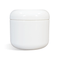 2oz White Jar w/ Dome Lid - Plastic Cosmetics Container