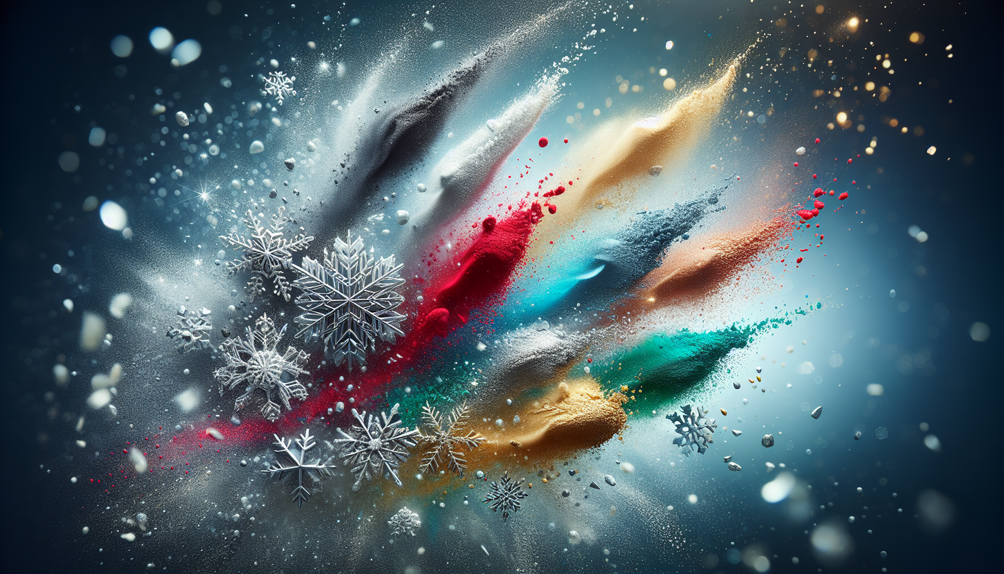 Holiday Edition! Metallic & Holographic Chrome Mirror Powder Set - 42 Ultra Fine Colors