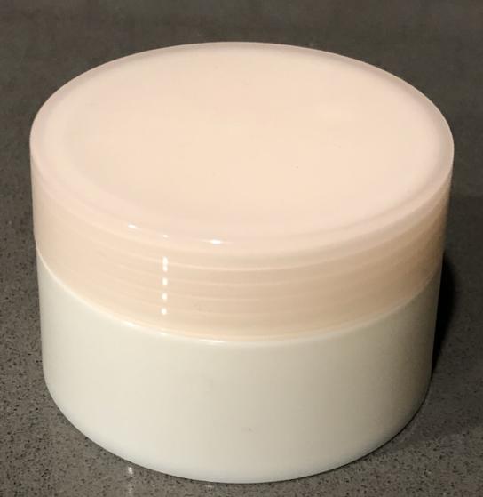 50 ml Plastic Cosmetic Container w/ Pink Cap