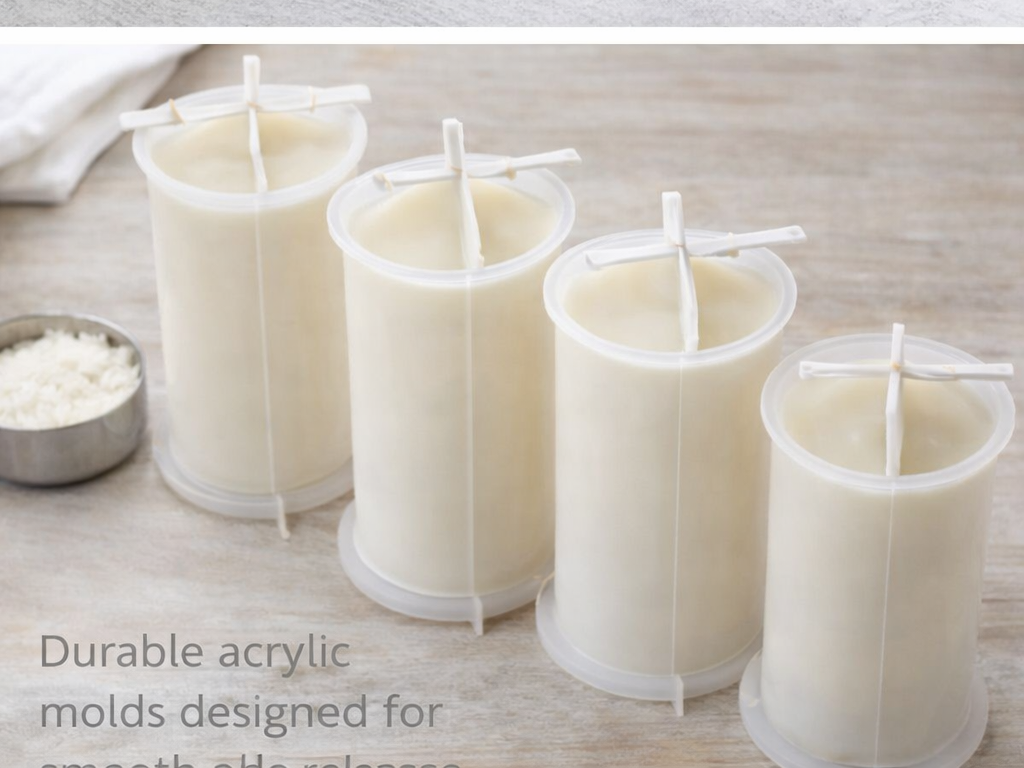 Silicone Candle Mold - Pillar Candles - Tapered Dome Top (4 sizes) - NorthWood Candle & Craft