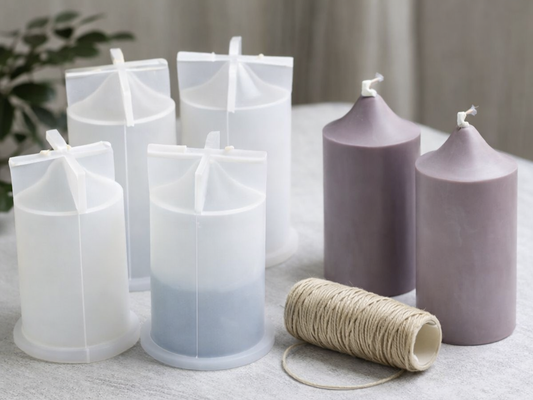 Silicone Candle Mold - Pillar Candles - Tapered Dome Top (4 sizes) - NorthWood Candle & Craft